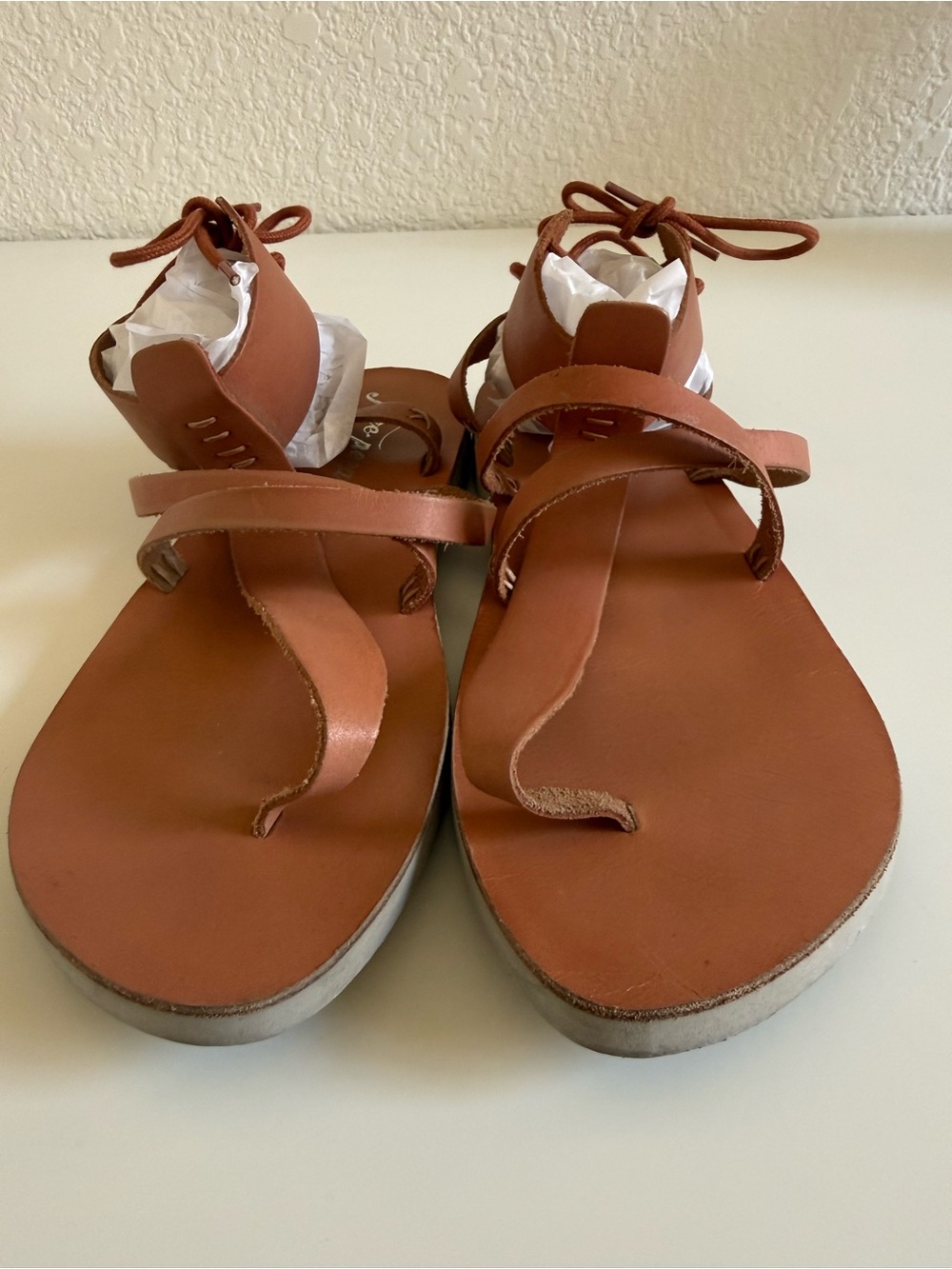 Free People Vacation Day Wrap Sandal | Leather Lace Up Gladiator | EU 39 US 8 - Picture 3 of 11